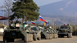 As tropas russas de manutenção da paz na Arménia