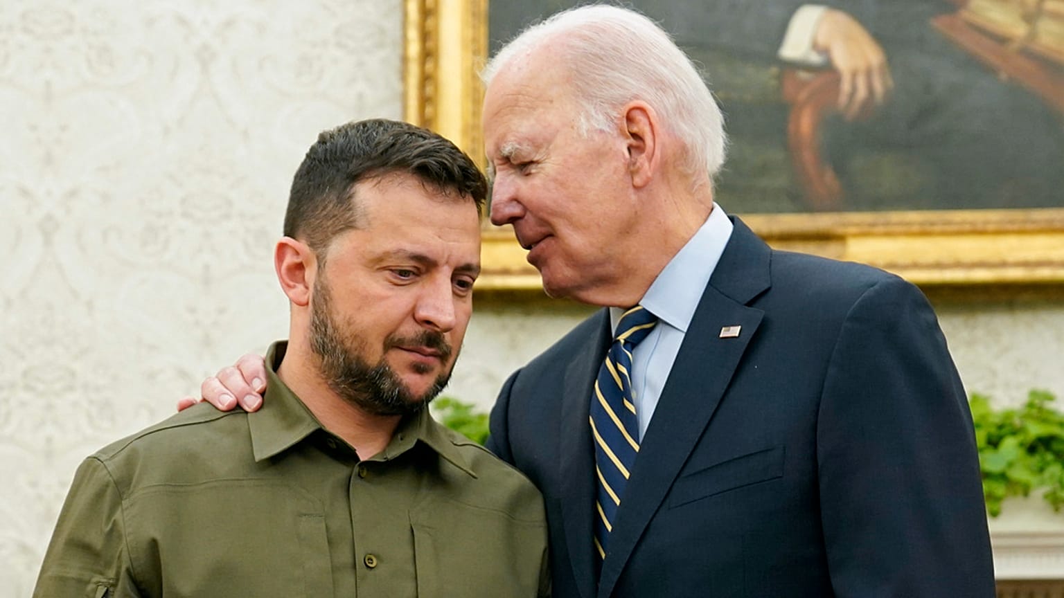 Ukrayna Devlet Başkanı Vladimir Zelenskiy, ABd Başkanı Joe Biden 