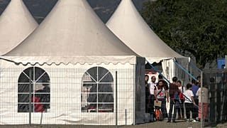FILE Ethnic armenian refugee camp in Goris in Syunik region, Armenia, Sept. 29, 2023. 