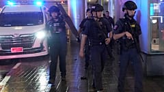 Einsatzkräfte sichern den Tatort ab