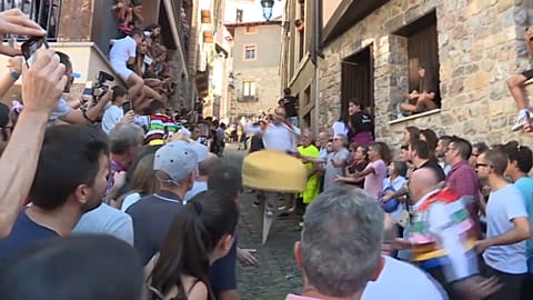 Dance of the Stilts folk festival celebrated  in the town of Anguiano