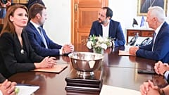 Ο Στέφανος Κασσελάκης έγινε δεκτός από τον Πρόεδρο της Κυπριακής Δημοκρατίας, Νίκο Χριστοδουλίδη