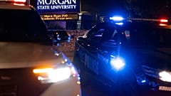 Intervention de la police après une fusillade à Baltimore, mardi 3 octobre 2023.