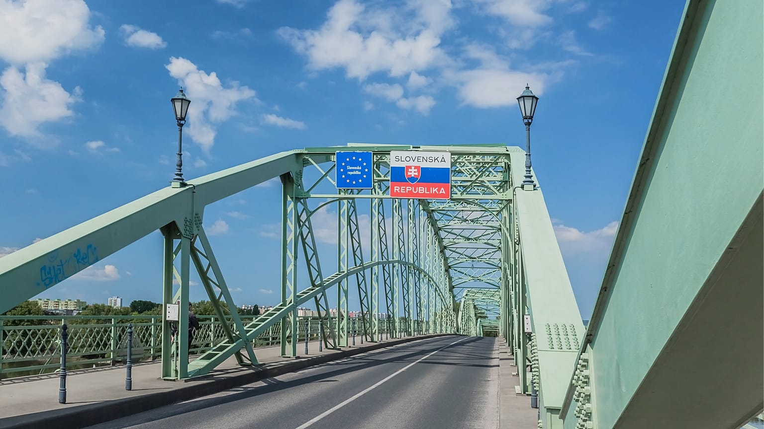 A szlovák-magyar határ Esztergomnál