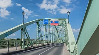 A szlovák-magyar határ Esztergomnál