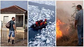 Cheias, degelo e incêndios marcaram o mês de setembro de 2023