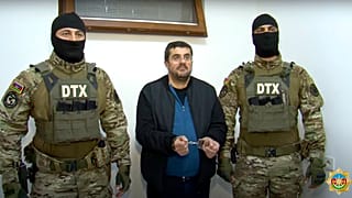 Кадры ареста