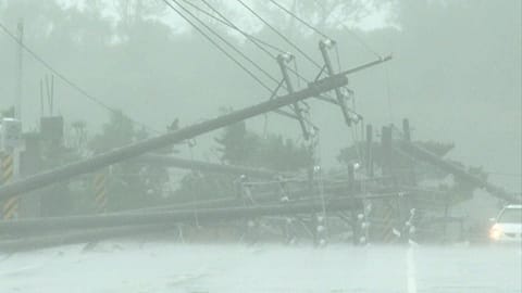 آثار الإعصار في تايوان
