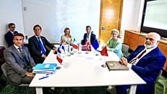 A side event on migration attended by the leaders of Albania, France, Italy, the Netherlands, the UK and the European Commission was held during the EPC summit on Oct. 5, 2023