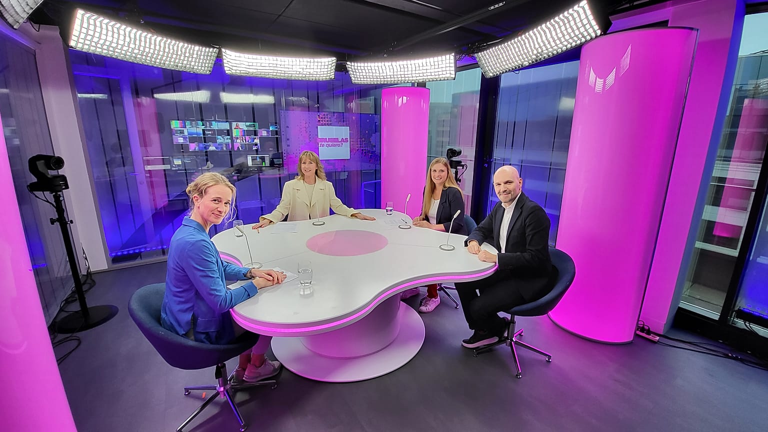 Host Méabh Mc Mahon With Dorthe Nielsen, Petros Fassoulas and Kait Bolongaro 