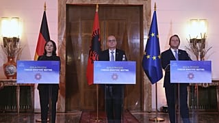  وزيرة الخارجية الألمانية أنالينا بيربوك في تيرانا