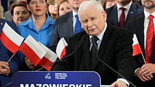 Jarosław Kaczyński, líder do partido "Lei e Justiça", Polónia