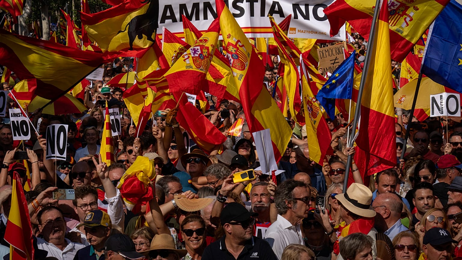 Manifestation à Barcelone contre l'indépendance de la Catalogne