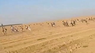 Çölde düzenlenen ve Hamas'ın bastığı parti