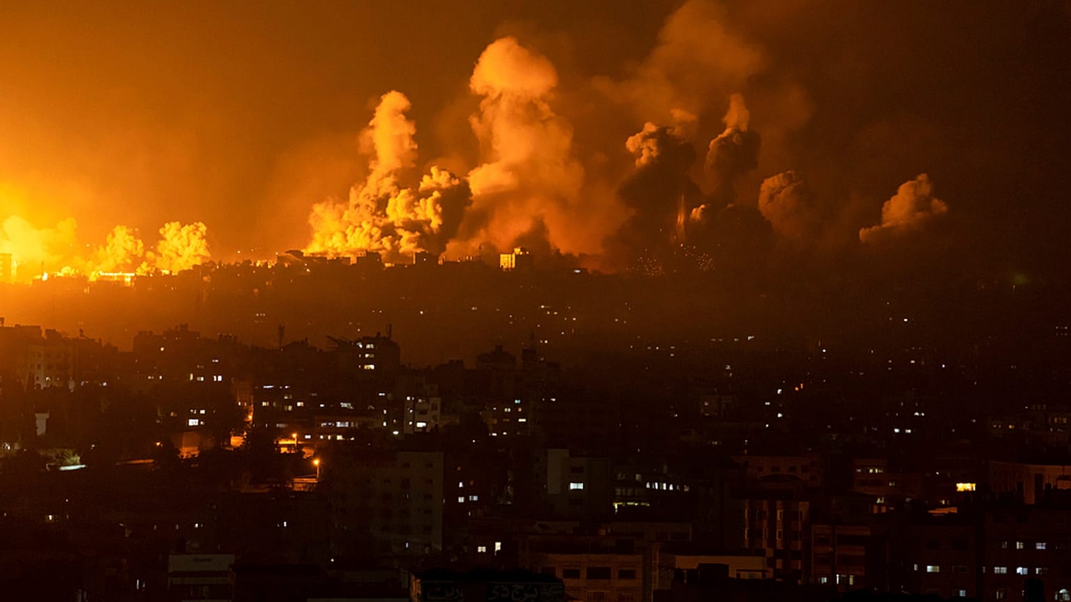 Bombardeos en la Franja de Gaza