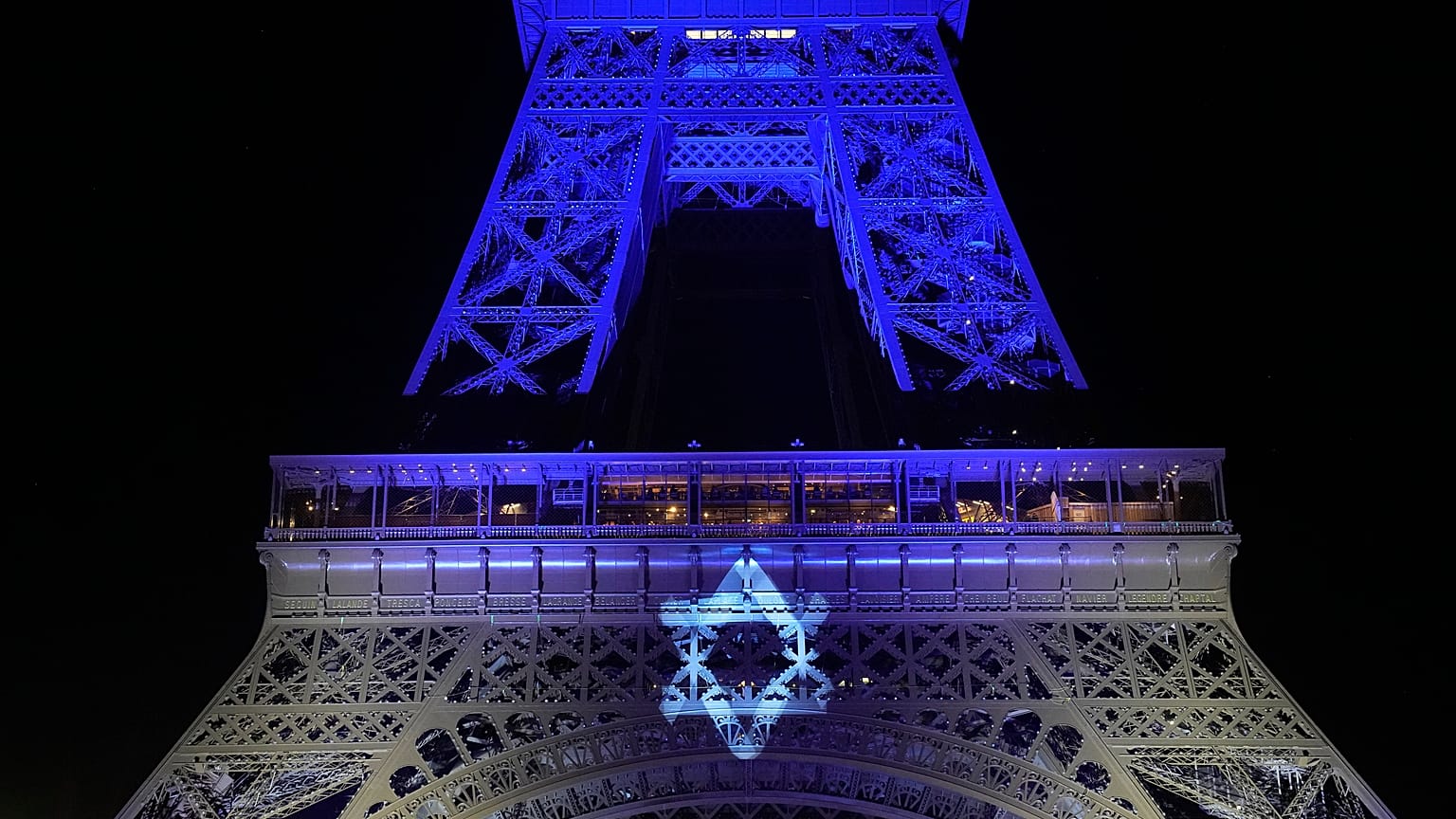 Eiffelturm mit Davidstern