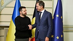 Der belgische Premierminister Alexander De Croo empfing den ukrainischen Präsidenten Wolodymyr Zelenskyy in Brüssel.