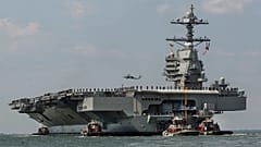 ABD Donanması'na ait USS Gerald R. Ford uçak gemisi