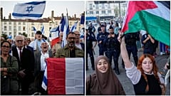 Manifestação pró-Israel em Lyon e outra pró-Palestina em Marselha