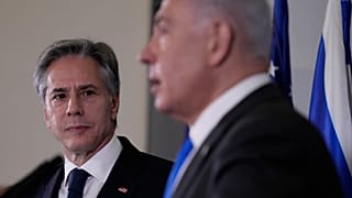 US-Außenminister Antony Blinken (l.) mit dem israelischen Ministerpräsidenten Benjamin Netanjahu