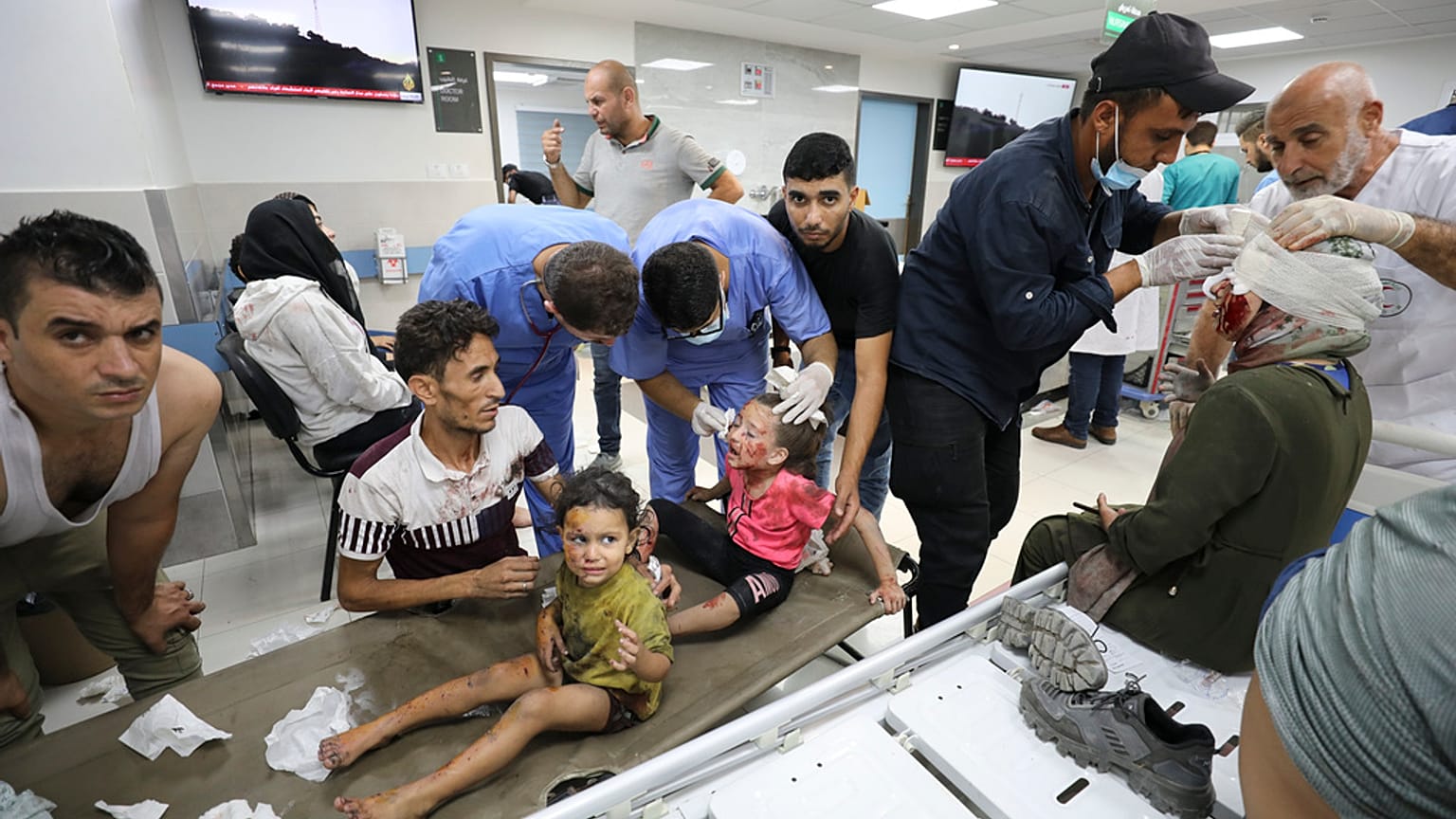 Shifa Hospital, Gaza City. (12.10.2023)
