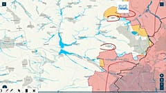 Carte de l'Ukraine @Euronews 12/10/2023
