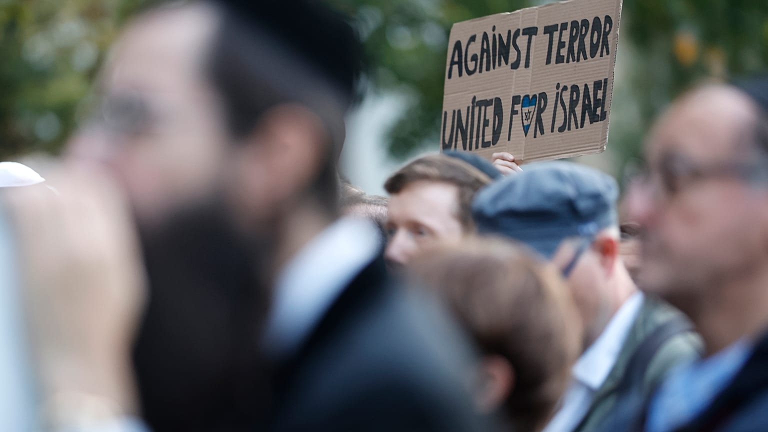 Izrael-párti nagygyűlés az Európai Parlament előtt Strasbourgban