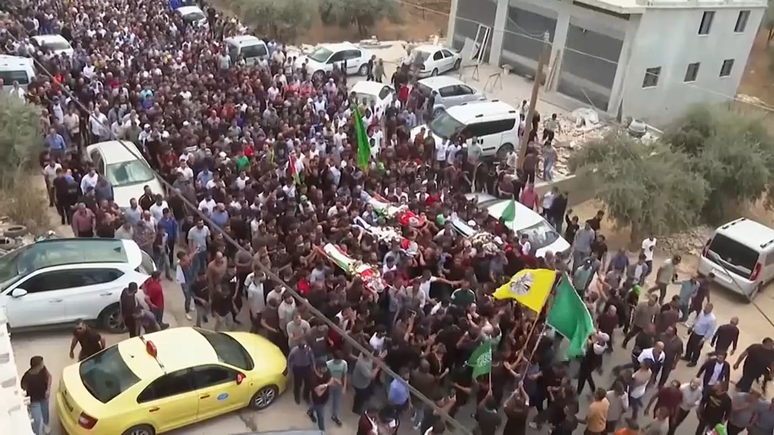 تشييع القتلى الفلسطينيين في نابلس