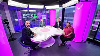 Méabh Mc Mahon with Antonio López-Istúriz White, Marc Botenga and Teresa Kuchler 