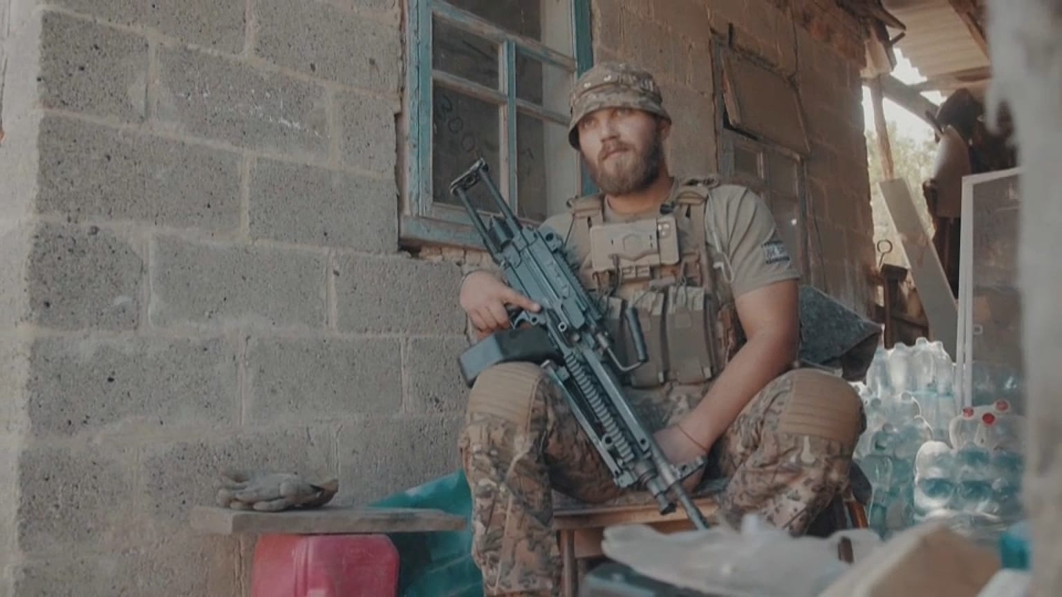 A Ukrainian soldiers speaks to AFP near Robotyne, Pictures, Roman Pilipey. Video, Andriy Kalchenko, Oct 12, 2023