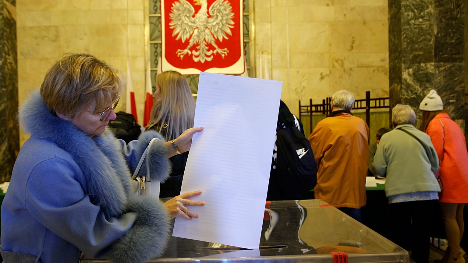 Donald Tusk beszéde egy kampányrendezvényen 2023. október 1-én