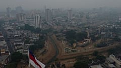 EIne giftige Rauchwolke verpestet Manaus.