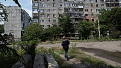 Une rue d'Avdiivka dans la région de Donetsk (Ukraine), le 28 juin 2023.