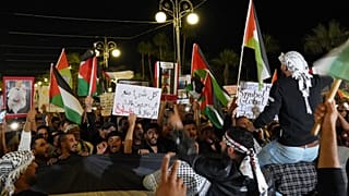 Manifestação pró-palestiniana em Chipre