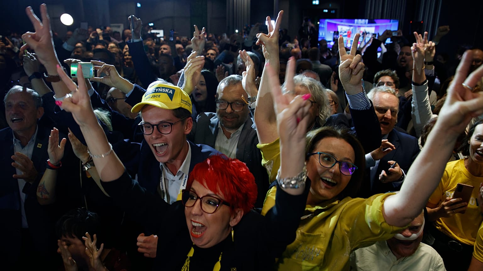 Seventy-four percent of Poles cast their ballots, the highest level in the country's 34 years of democracy