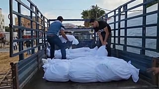 جثث الفلسطينيين المقتولين جراء القصف