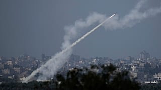 Rockets disparados de Gaza para Israel