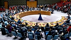 أعضاء مجلس الأمن الدولي في مقر الأمم المتحدة، الاثنين 16 أكتوبر 2023.