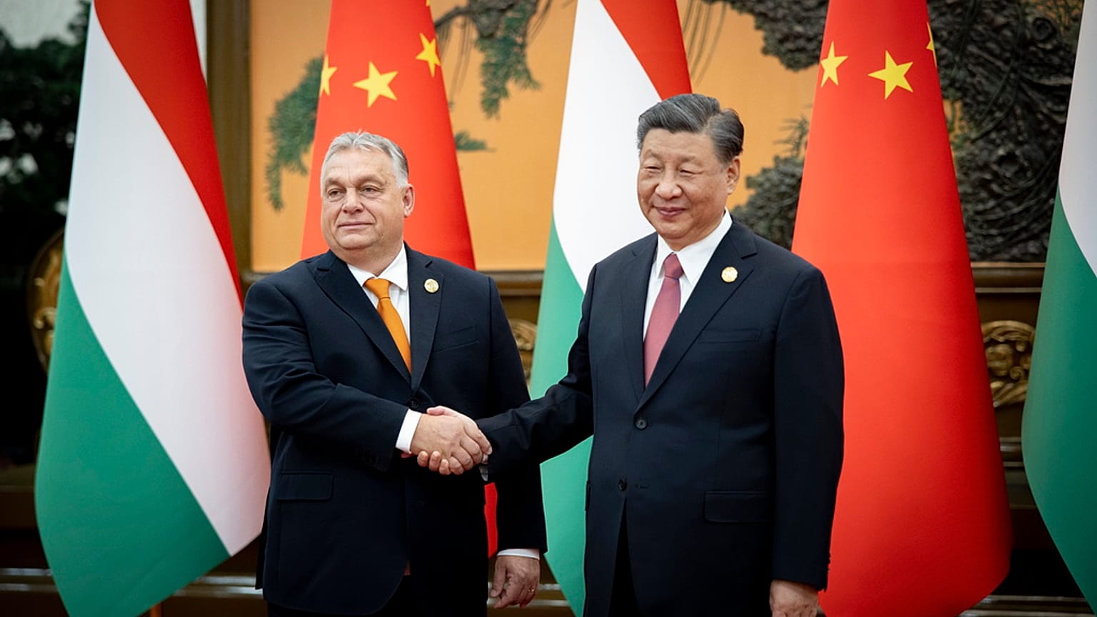 Orbán Viktor és Hszi Csin-ping kínai elnök