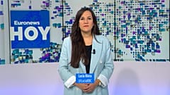 Lucía Riera presenta el informativo diario Euronews Hoy.