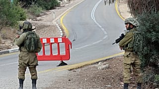 Израильские военные на границе с Ливаном
