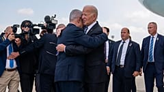 Benjamin Netanjahu begrüßt Joe Biden