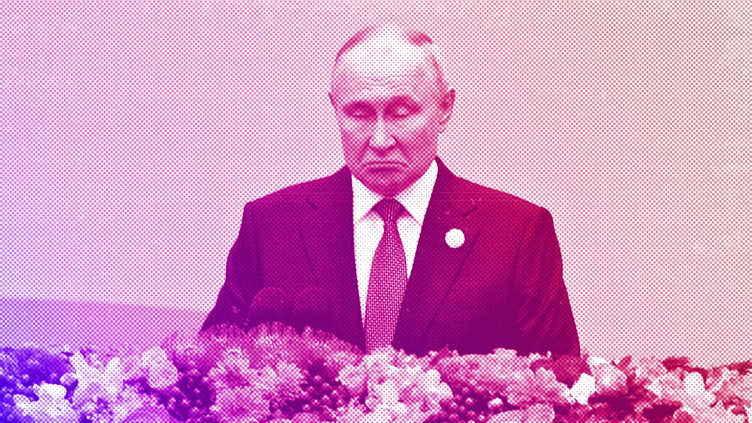 Russian President Vladimir Putin delivers a speech during the Belt and Road Forum at the Great Hall of the People in Beijing, October 2023