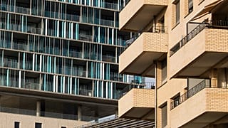 Residential building in Bordeaux, a French city that should be eligible in 2024 for low-income families that benefit from 0% interest rate loans