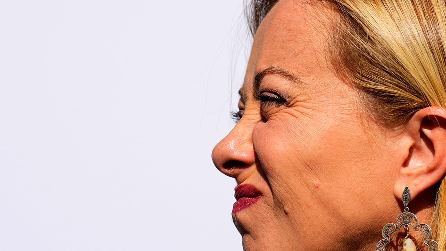 Italy's Prime Minister Giorgia Meloni arrives at the Europe Summit in Granada, Spain, Thursday, Oct. 5, 2023