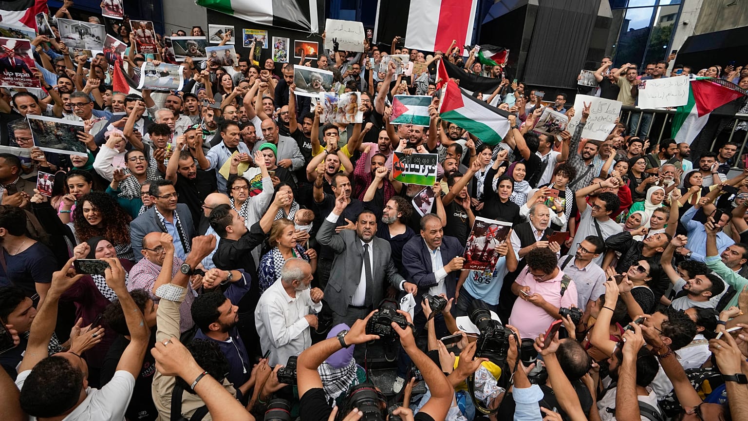 مظاهرة لدعم الفلسطينيين في مصر