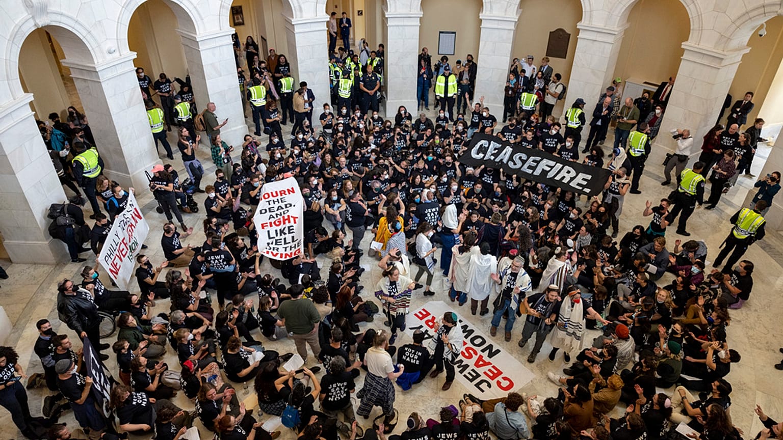 Διαμαρτυρία Αμερικανοεβραίων στο Καπιτώλιο