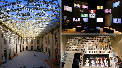 Inside the new Cite Internationale de la Langue Française (International French Language Centre)