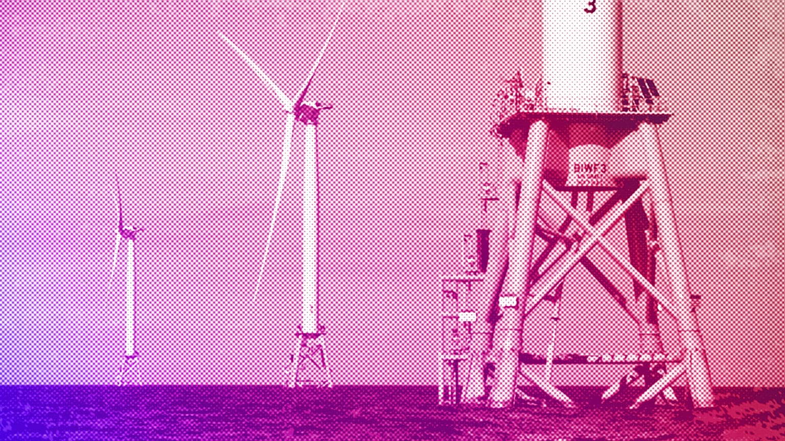 Offshore wind power turbines, August 2016