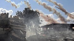 Cohetes disparados desde la Franja de Gaza hacia Israel